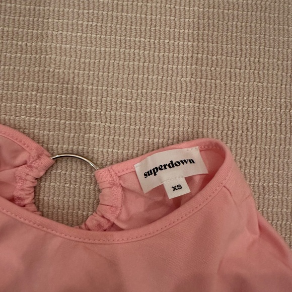 Super Light Pink open back top - Picture 3 of 3